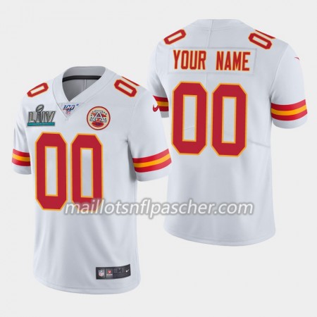 Maillot Kansas City Chiefs Custom Nike Blanc 2020 Super Bowl LIV - Homme Maillot Kansas City Chiefs Custom Nike Blanc 2020 Super Bowl LIV - Homme